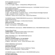 Impegni degli Allievi dell’Accademia – Estate 2023