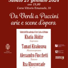 Da Verdi a Puccini, arie e scene d’Opera