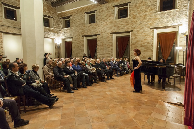 Montefano, Palazzo Carradori – 30 novembre 2014. Musiche di Verdi, Puccini, Offenbach, Tosti e altri. Solisti dell’Accademia d’Arte Lirica. Al pianoforte Alessandro Benigni.